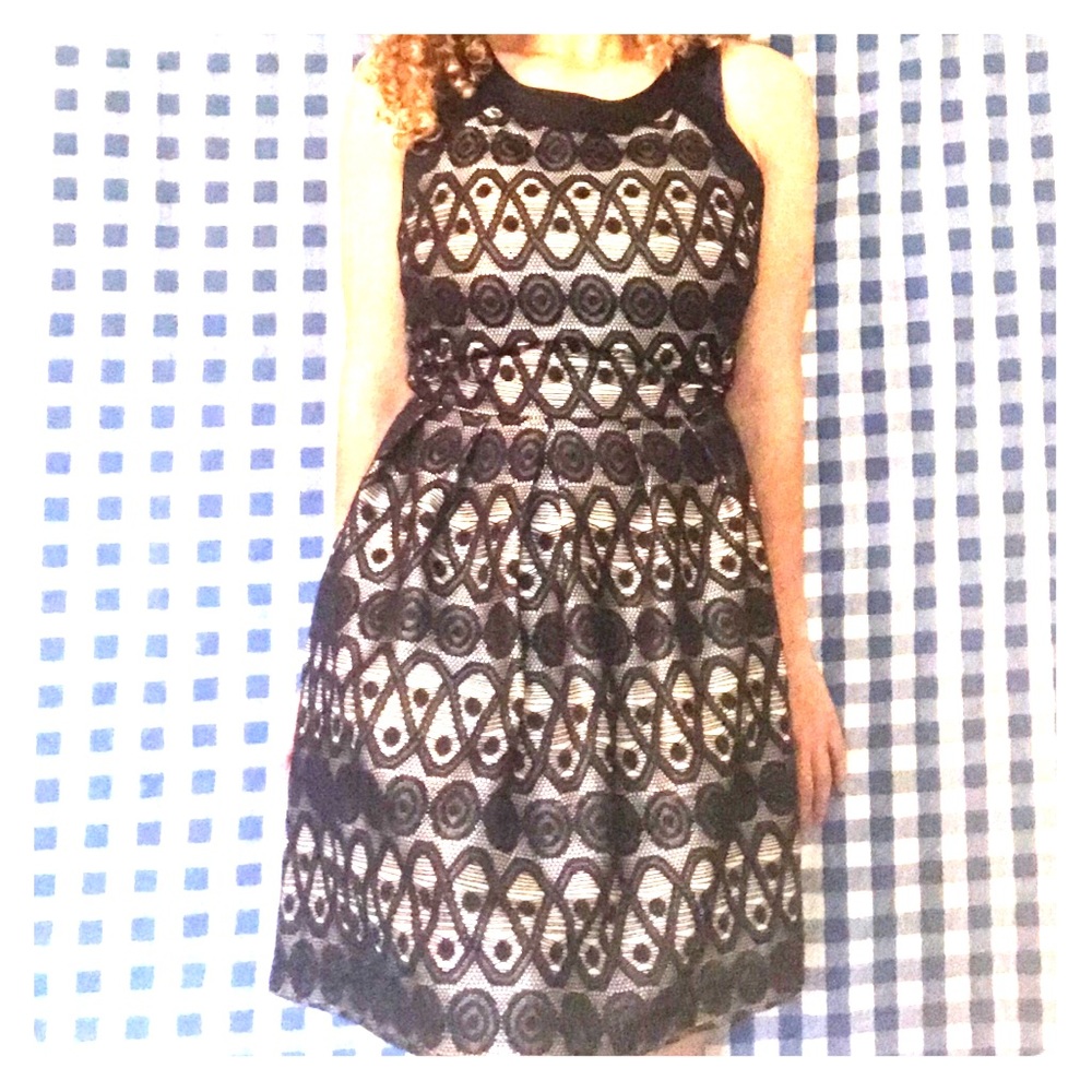 Navy Blue/Champagne Dress